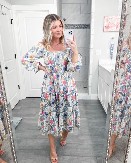 Looking for that perfect spring summer event dress? I’ve got you covered! This dress has been such a great purchase. I wore it to a bridal shower in San Francisco last June and I felt like a million bucks! High recommend. It’s not lined so I paired it with my fave spanx 

Dress TTS 

#LTKFindsUnder50 #LTKSeasonal #LTKSaleAlert