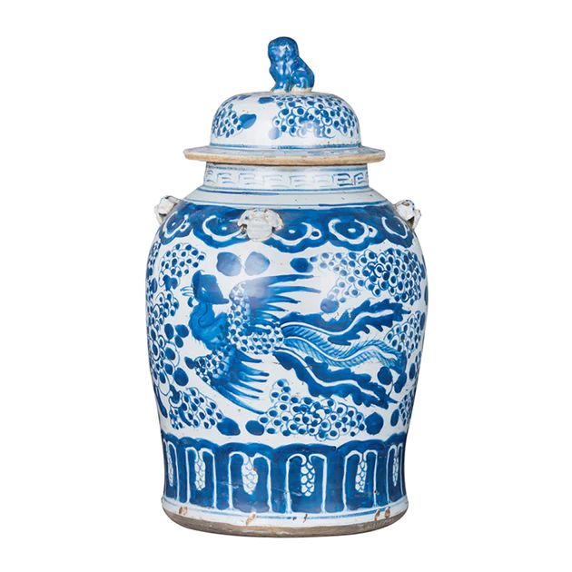 Vintage Phoenix Temple Jar | Cailini Coastal