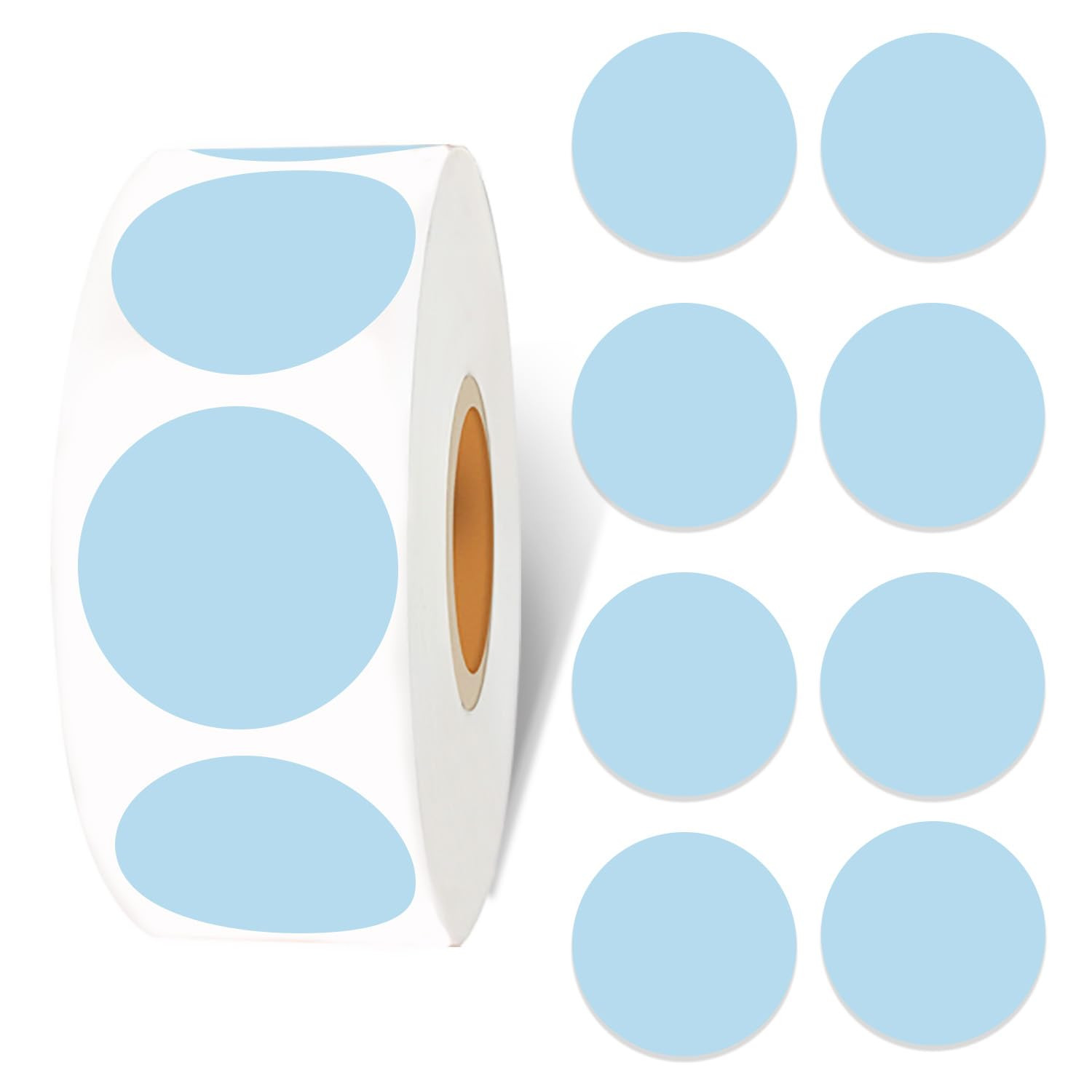 Starboling 800Pcs 1inch Light Blue Round Color Coding,Dot Stickers Labels,Can Writing for Office,... | Amazon (US)