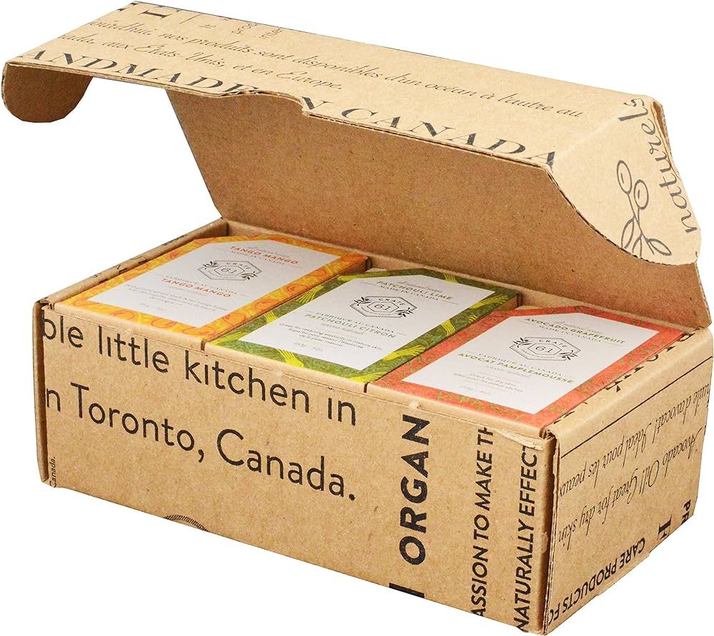 Crate 61, Vegan Natural Bar Soap, Dry Skin, Handmade Soap With Premium Essential Oils, Pack of 6 ... | Amazon (US)
