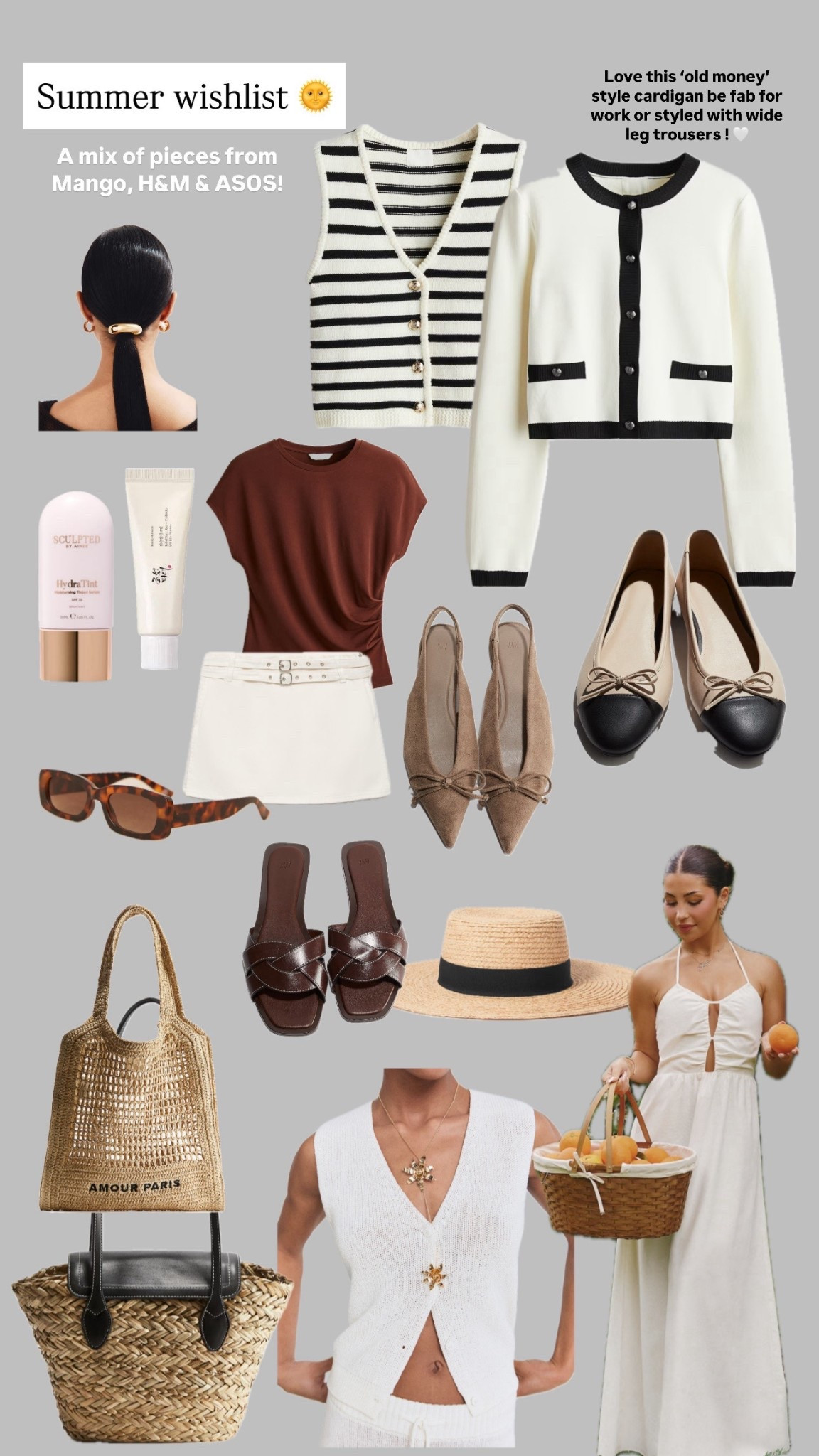 My current summer wishlist is a little bit of everything a from beach bags to layering pieces (because you never know with the weather 😅). A mix of Mango, ASOS & H&M! 🤍 #LTKsummer #LTKwishlist



#LTKsummer #LTKuk #LTKAroundTheWorld