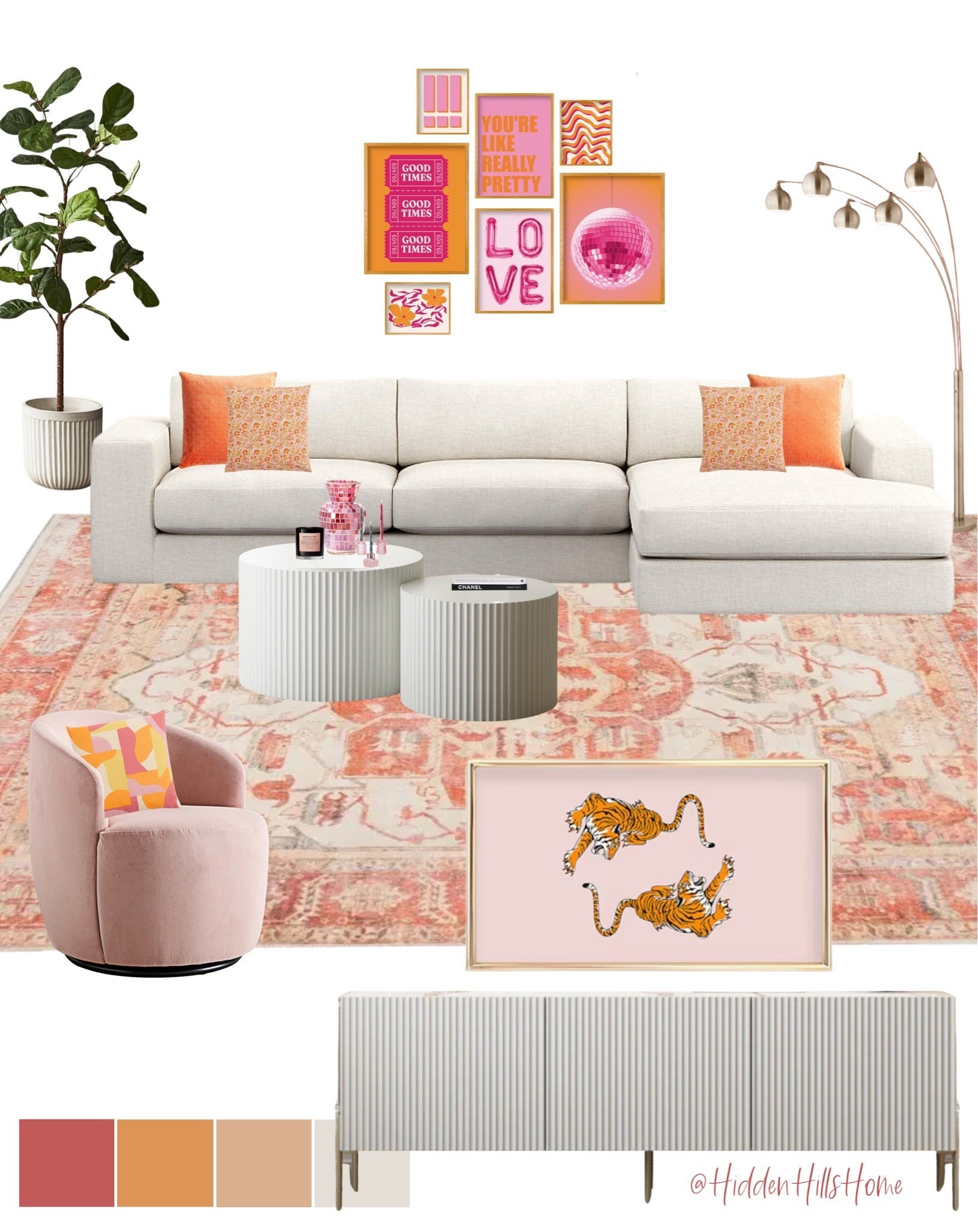 Living room decor ideas, living room inspiration, pink and orange living room design, home decor mood board #livingroom


#LTKHome #LTKSaleAlert