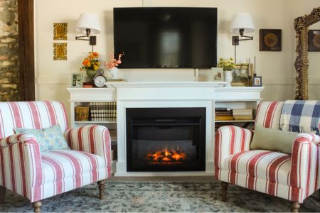 Shop my cozy living room makeover with accent chairs and fireplace!

#LTKSaleAlert #LTKU #LTKHome