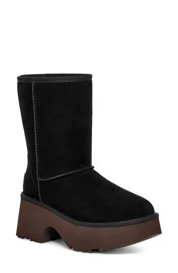UGG® Classic New Heights Short Boot in Black at Nordstrom Rack, Size 10 | Nordstrom Rack