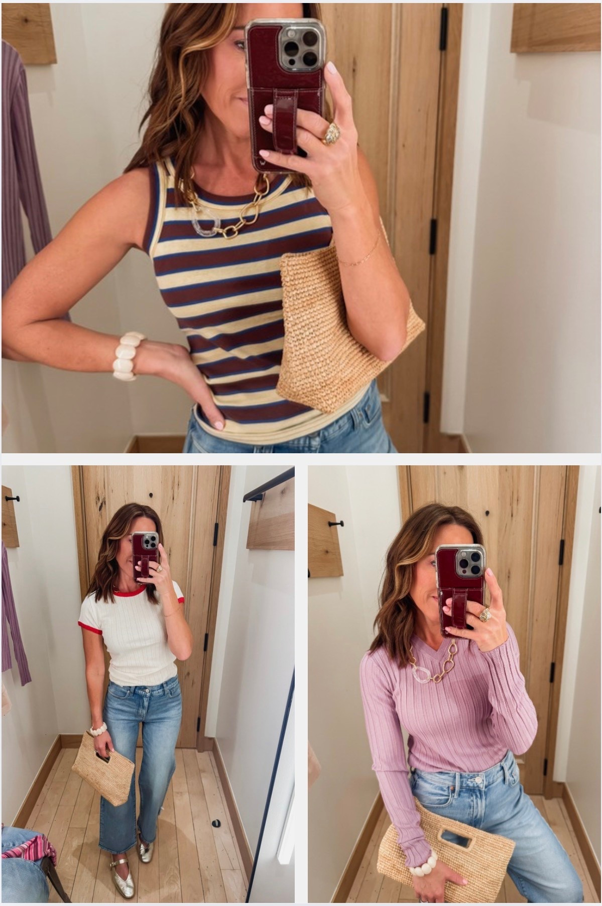 NEW at J Crew 
Spring Styles. Everyday casual pieces you’ll wear on repeat. 
S white tee
XS in purple & tank
Jeans tts, 25 regular 

#LTKOver40 #LTKSeasonal #LTKmomlife