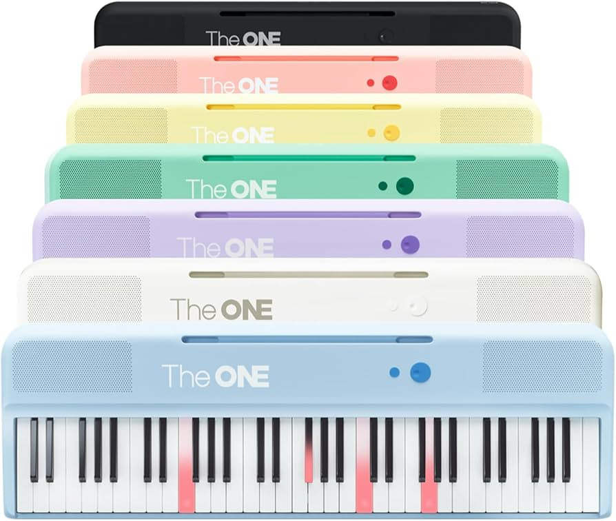 The ONE Smart Keyboard COLOR 61 Keys Piano Keyboard, Music Keyboard with 256 Timbres, 64 Polyphon... | Amazon (US)
