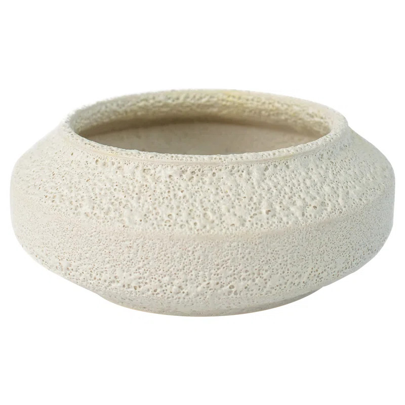 Cyan Design White On Terra Earthenware Decorative Bowl 1 | Wayfair | Wayfair North America