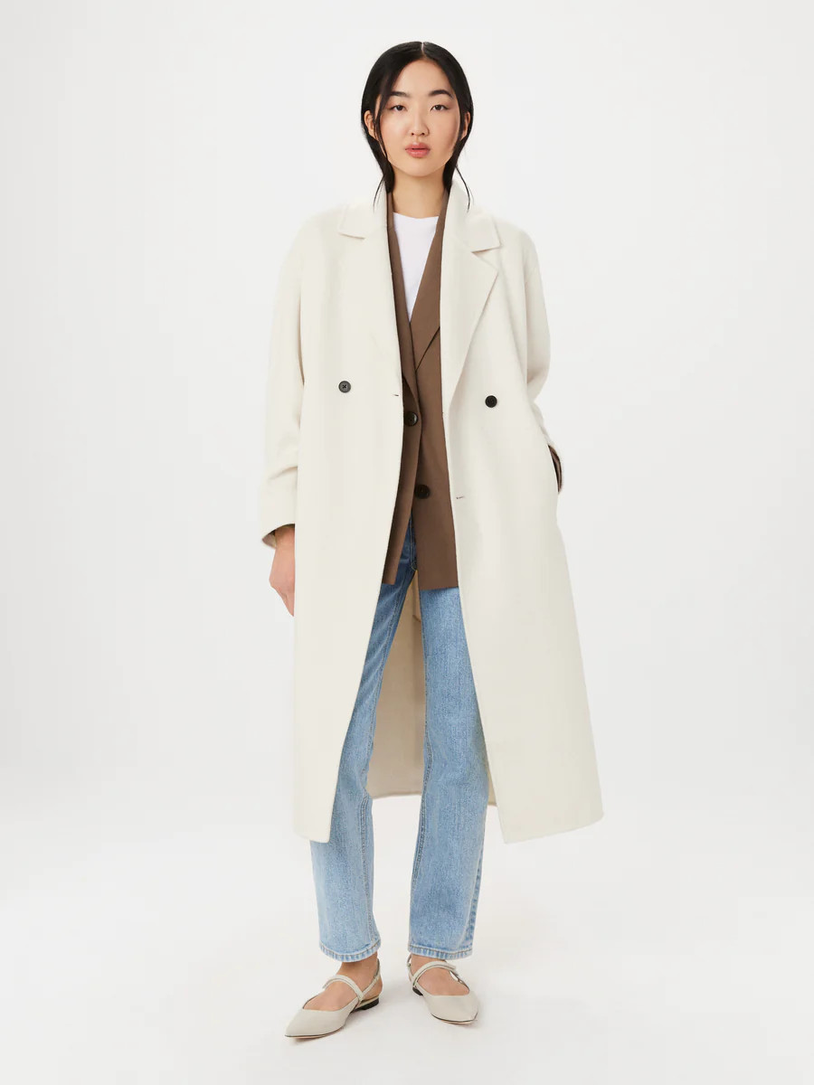 The Margaret Wool Blend Top Coat in Fog | Frank And Oak