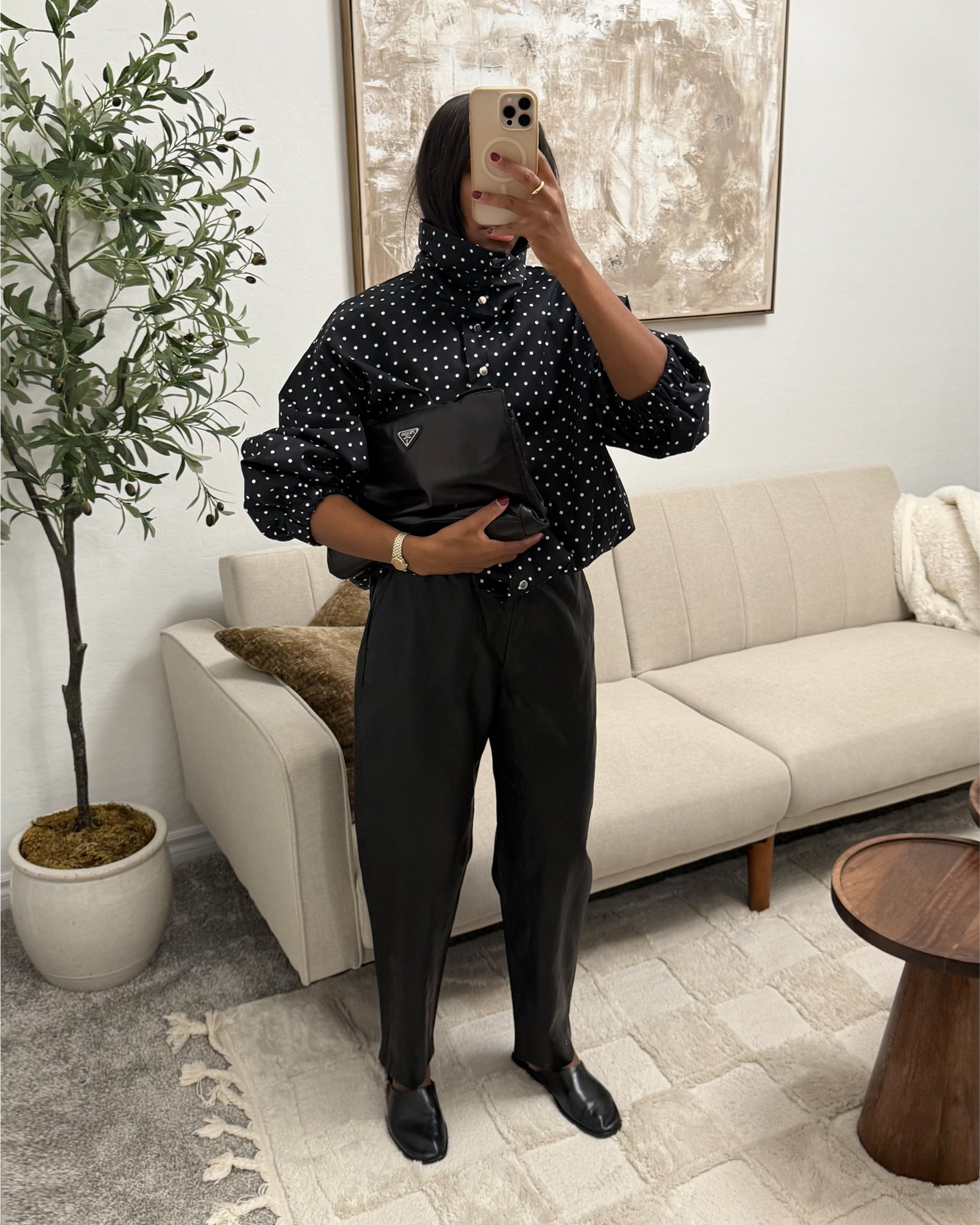 Polka dot funnel neck jacket, fall outfits, fall trends, minimal style

#LTKShoeCrush #LTKWorkwear #LTKStyleTip