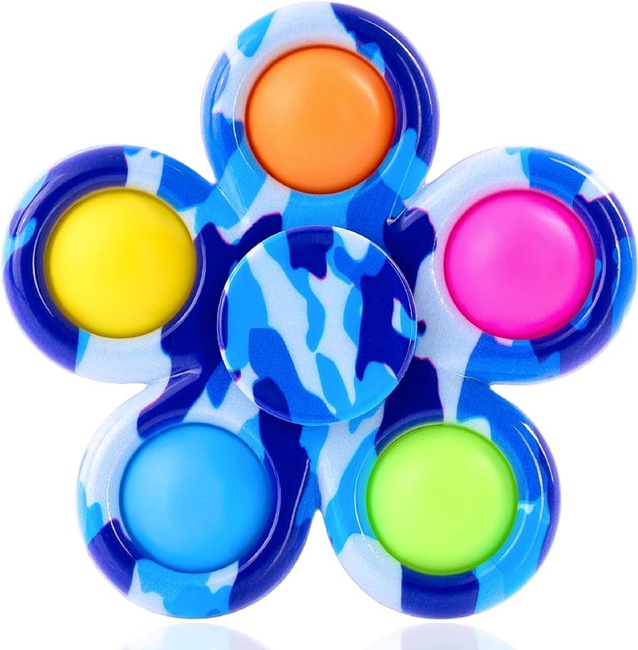 Nutty Toys Fidget Spinner Dimple Popper Sensory Toy - Top Stress & Anxiety Relief Gifts 2023 Uniq... | Amazon (US)