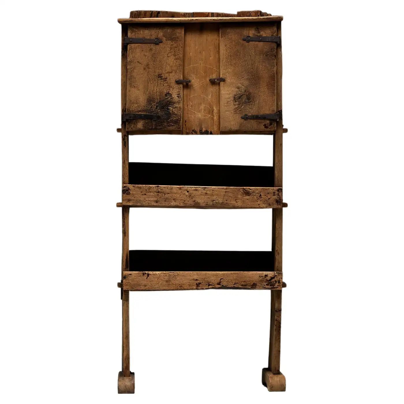 Rustic Art Populaire Sideboard, France, Mid-20th Century | 1stDibs