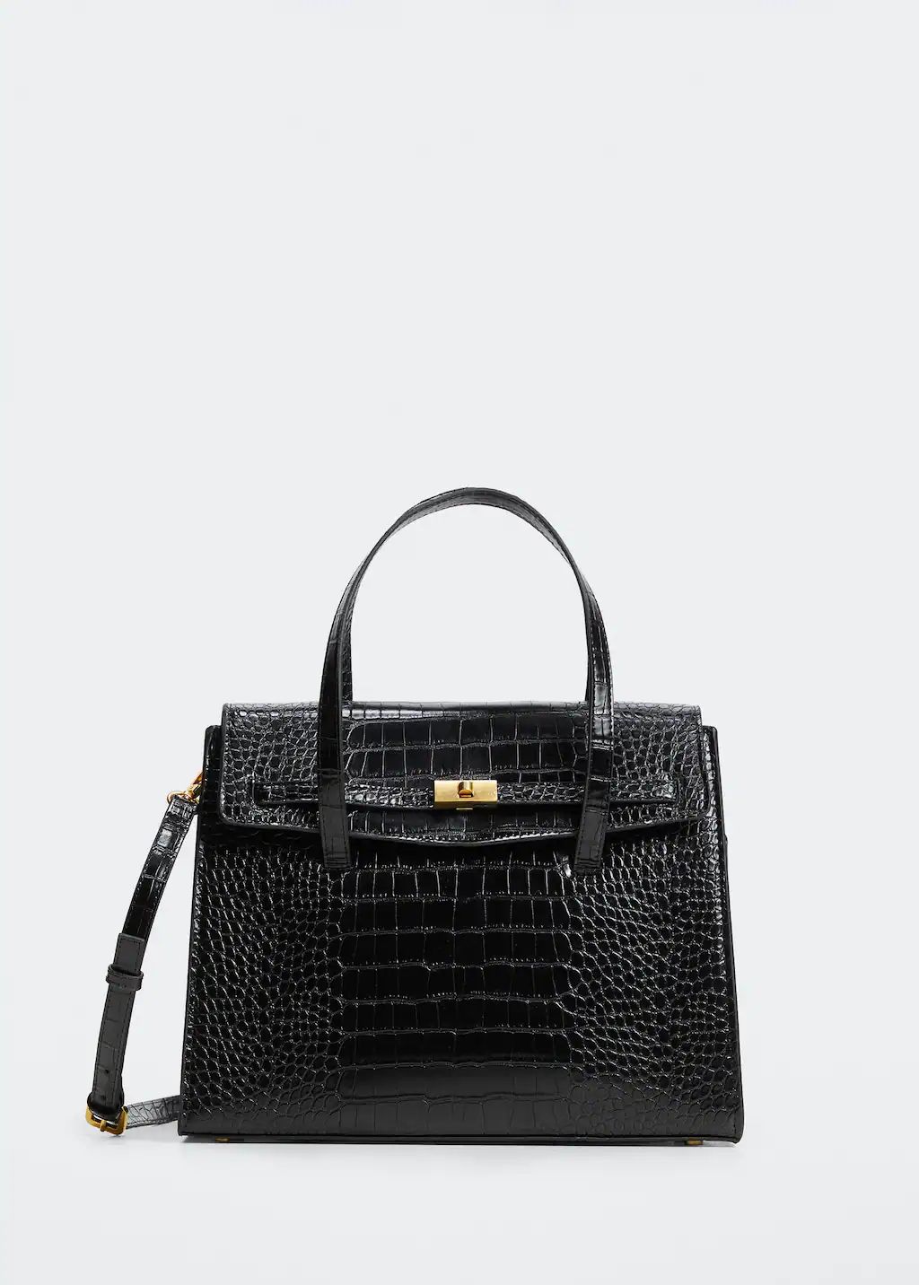 Croc-effect bag | MANGO (UK)