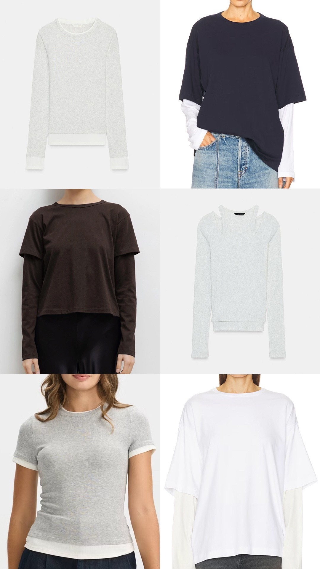 Trending for spring: Layered tees 