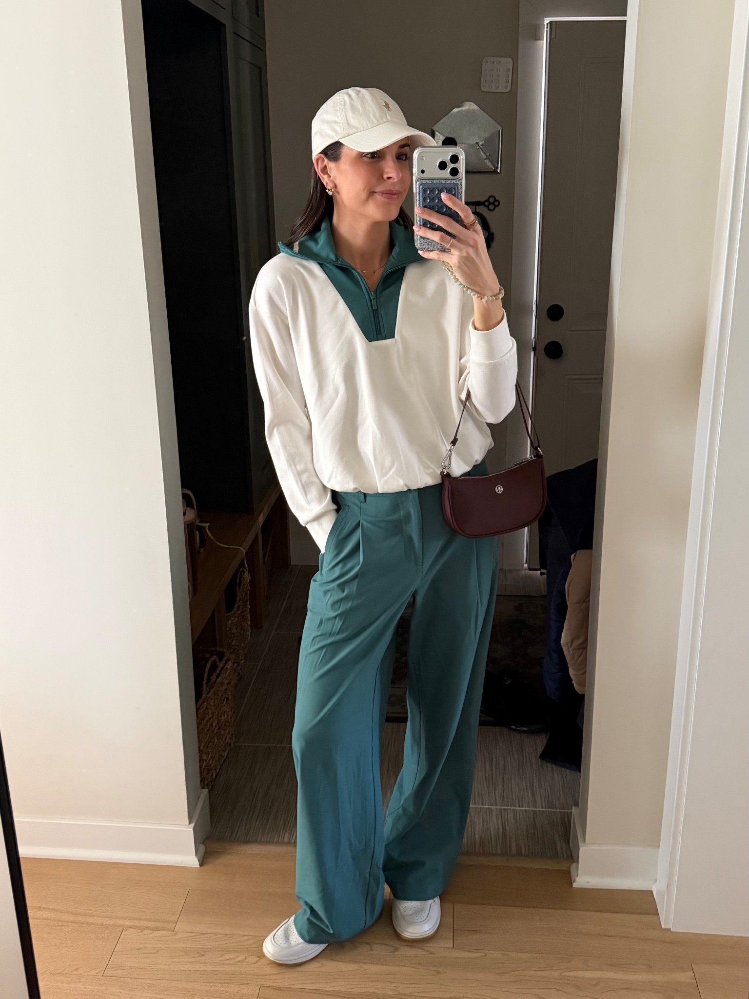 First night of ladies league tonight! ⛳️ 
Pullover: tts (S) size up if between
Pants: tts (S) tall girl friendly! I’m 5’7” 
Golf shoes: tts 

Golf outfit / women’s golf / cold weather golf / pickleball 

#LTKActive #LTKfitnessgoals #LTKootd