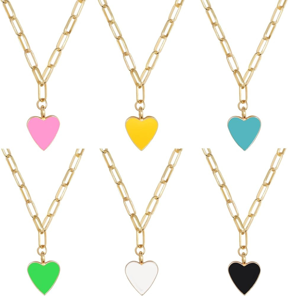 Yowivon Gold Necklaces for Women Trendy Layered Necklace Cross Heart Pearl Pendant Necklaces Dain... | Amazon (US)