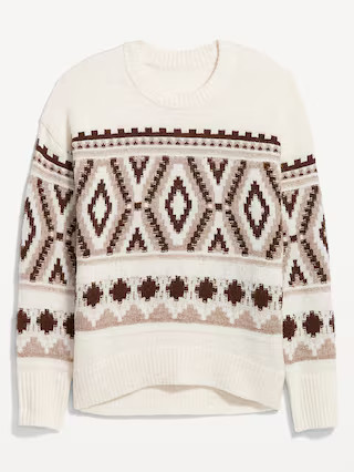 Cozy Fair Isle Sweater for Women | Old Navy (US)