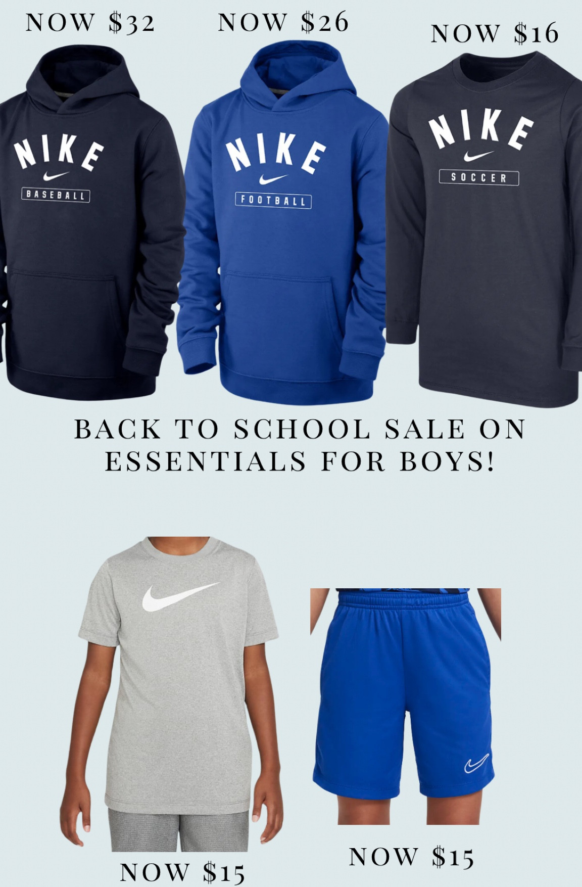 Nike deals on boys essentials for back to school!

#LTKKids #LTKBacktoSchool