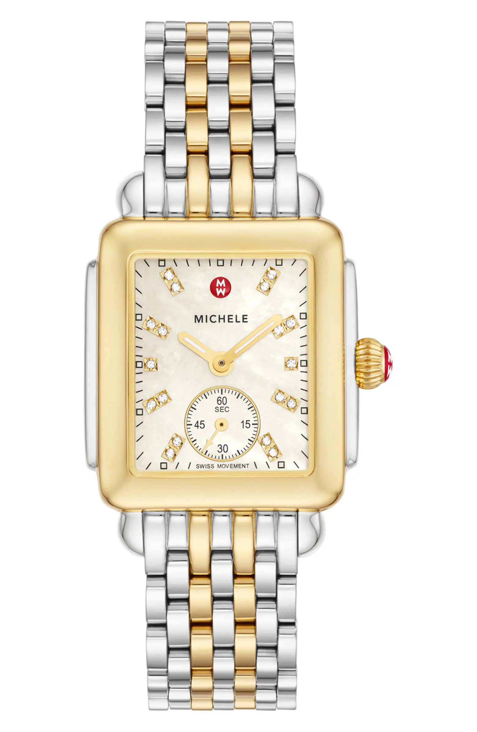 Deco Mid Diamond Dial Bracelet Watch, 29mm | Nordstrom
