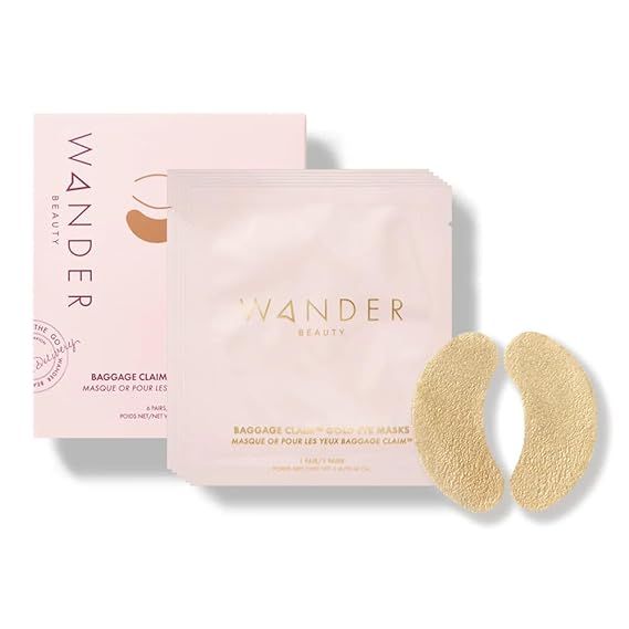 Wander Beauty Gold Foil Under Eye Mask - Baggage Claim Under Eye Patches For Puffiness and Dark C... | Amazon (US)