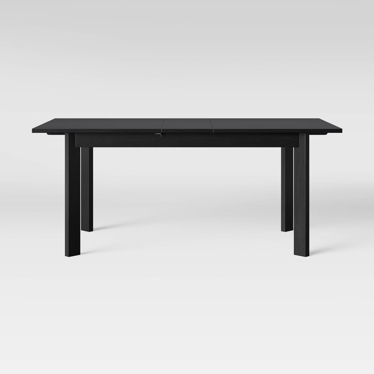 Bombelli Modern Extendable Dining Table Black - Threshold™: Rubberwood, 4-Leg Base, 6 Seats | Target