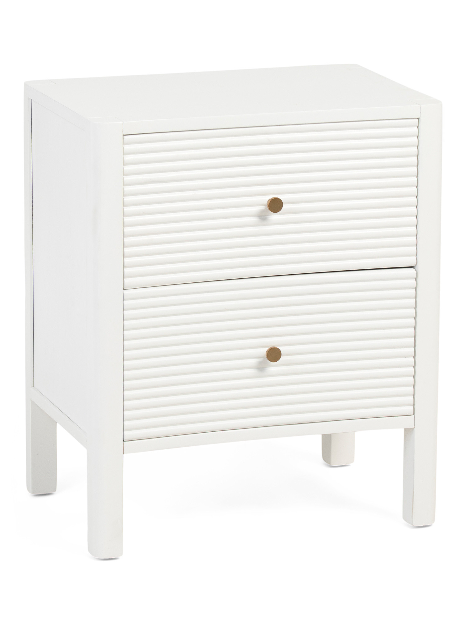 20x14x24 Fluted 2 Drawer Nightstand | TJ Maxx