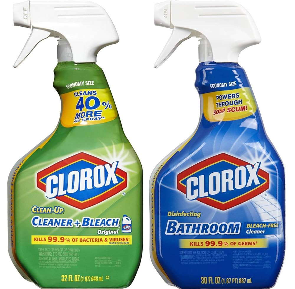 clorox Clean-Up All Purpose Cleaner with Bleach, Original, 32 Ounce Disinfecting Bathroom Cleaner... | Amazon (US)
