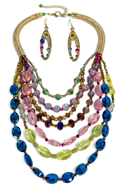 Fearlessly You Multi Strand Statement Necklace | The Willow Tree