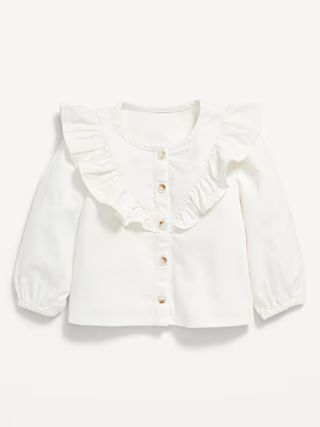 Long-Sleeve Ruffled Button-Front Top for Baby | Old Navy (US)