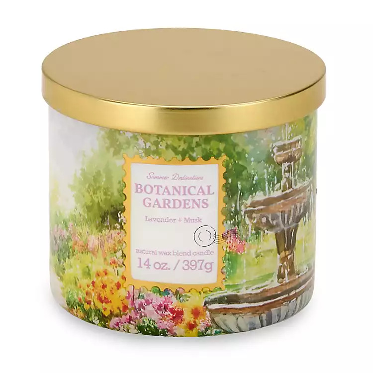 New! Botanical Gardens 3-Wick Jar Candle | Kirklands