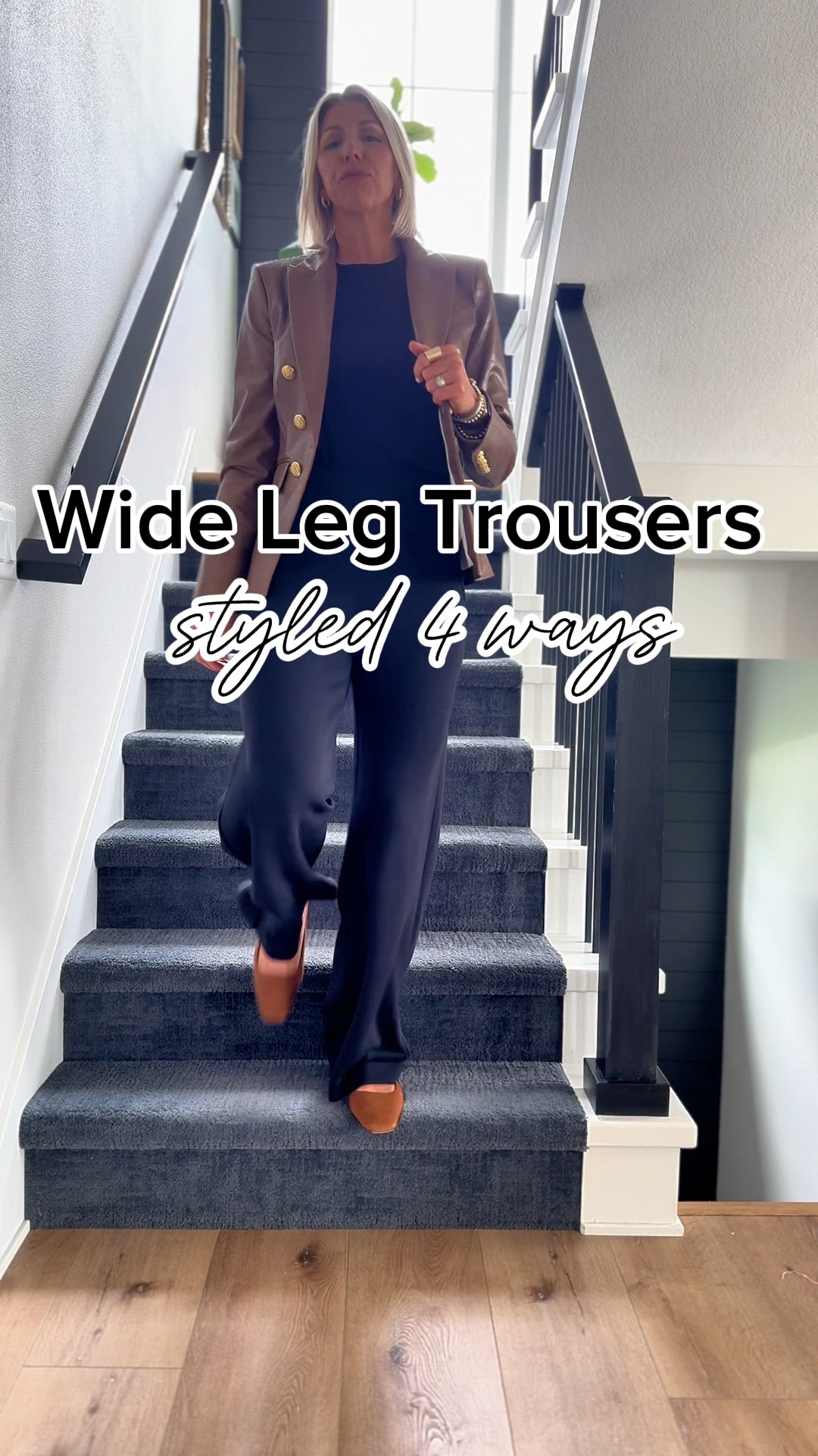 Wide leg trousers, styled four different ways for work weekend travel, and every day. Fuse beyond soft, trouser pants are lightweight, breathable, and feel like sweatpants, but the tailored fit looks elevated and sophisticated! I am wearing my true to size small tall (I’m 5’10” for height reference) 

Use my code: SARAHKELLYXSPANX for 10% off 

#LTKOver40 #LTKBacktoSchool #LTKWorkwear