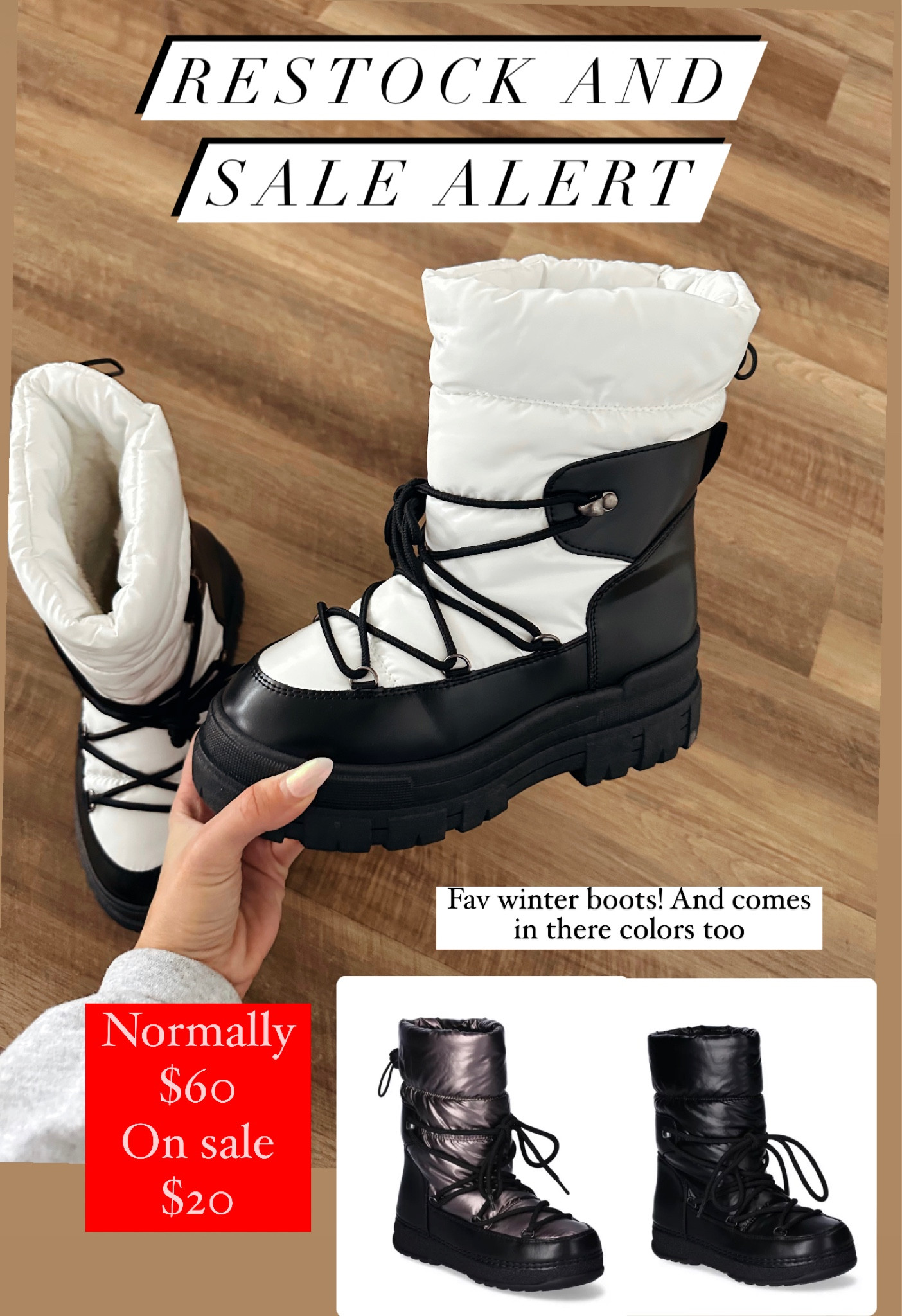 These winter boots are Soo good! I can’t believe they’re back in stock and on major sale! #walmartfinds #walmart #winterboots #boots #snowboots 

#LTKsalealert #LTKSeasonal #LTKGiftGuide