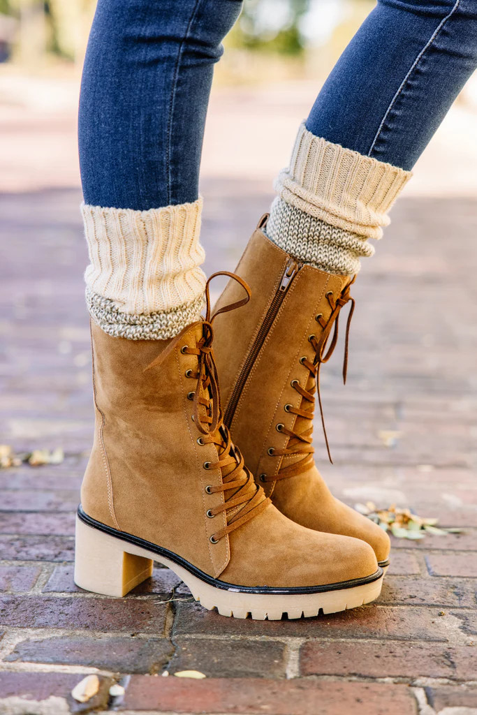 Need You Now Dark Camel Booties | The Mint Julep Boutique