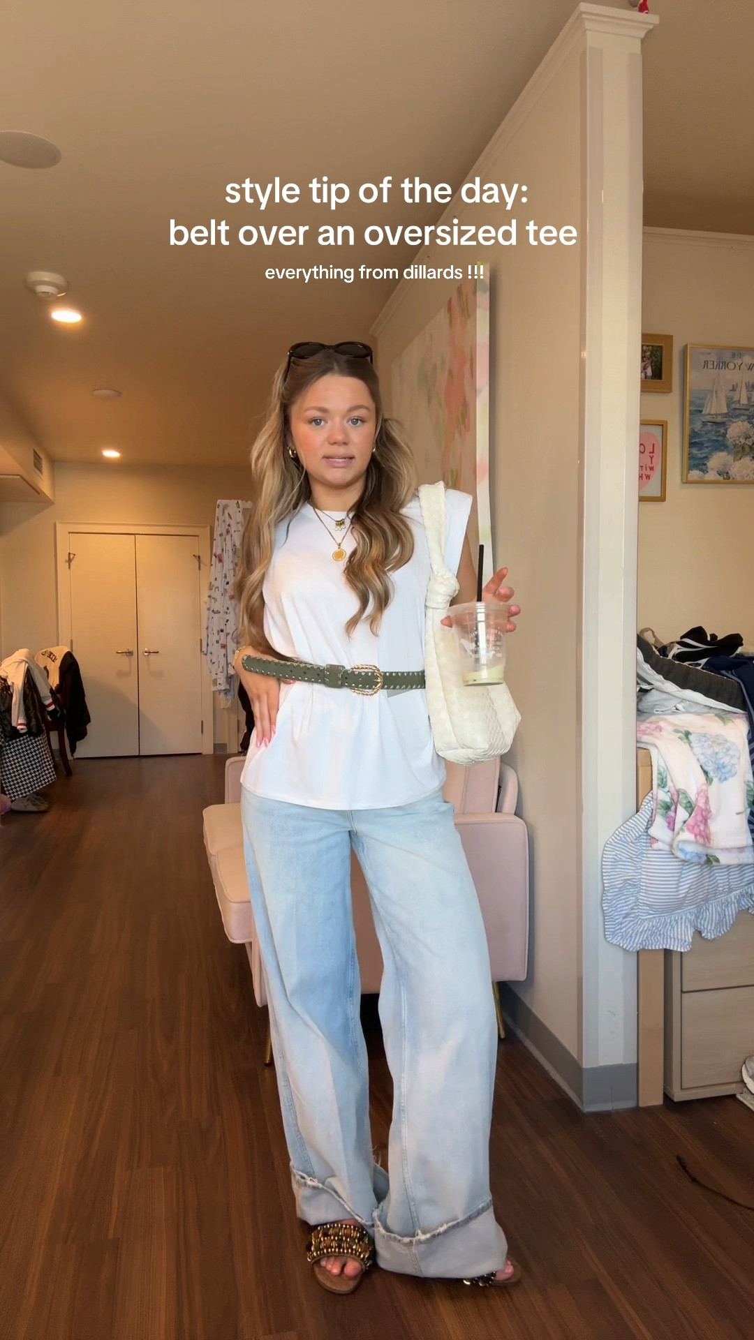 style tip of the day: belt over a tee shirt for an elevated look ! tee is size large! 

#LTKootd #LTKspringtrends #LTKSaleAlert