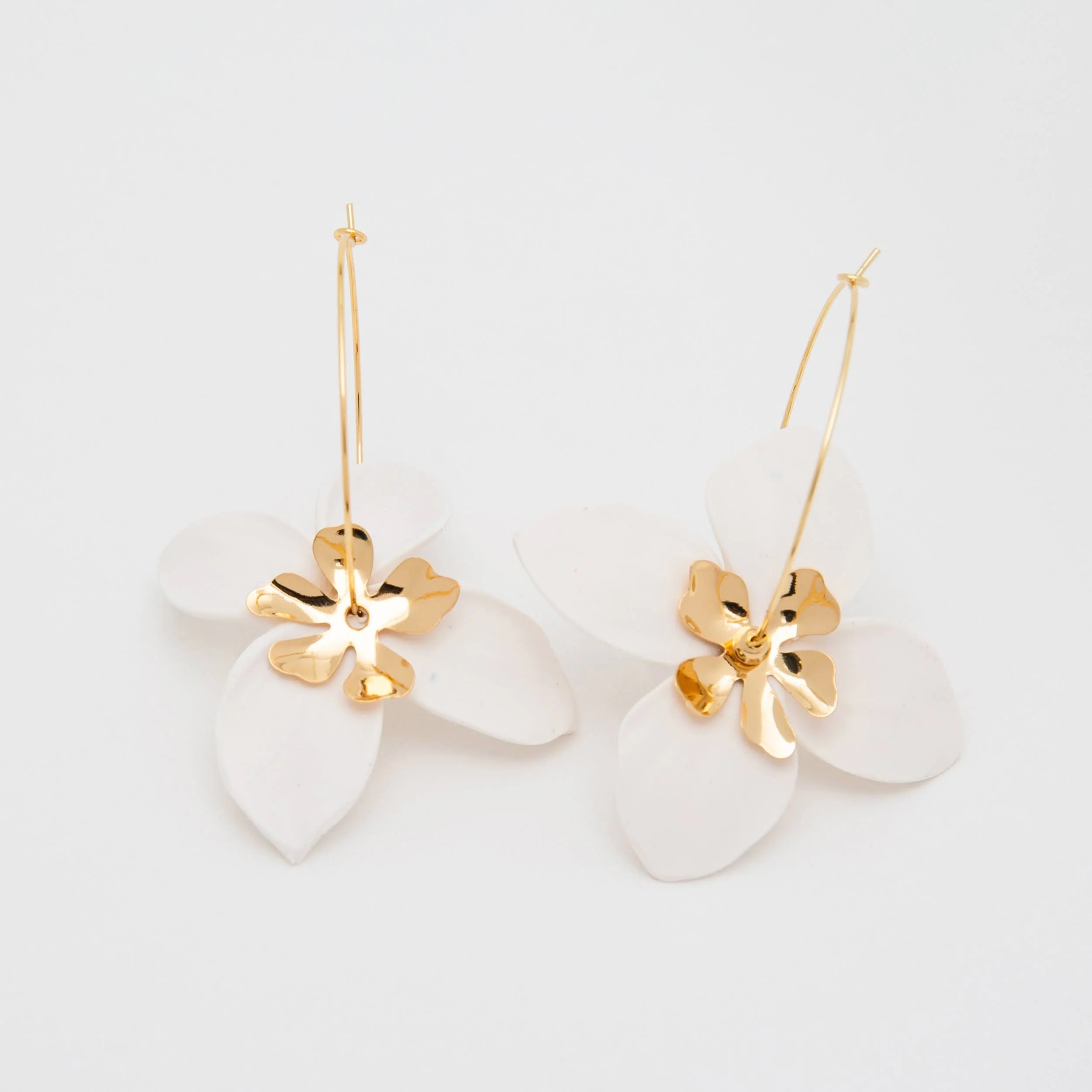 Chatham Flower Hoop Earrings - Stylish Floral Hoops | Forlanya | Forlanya