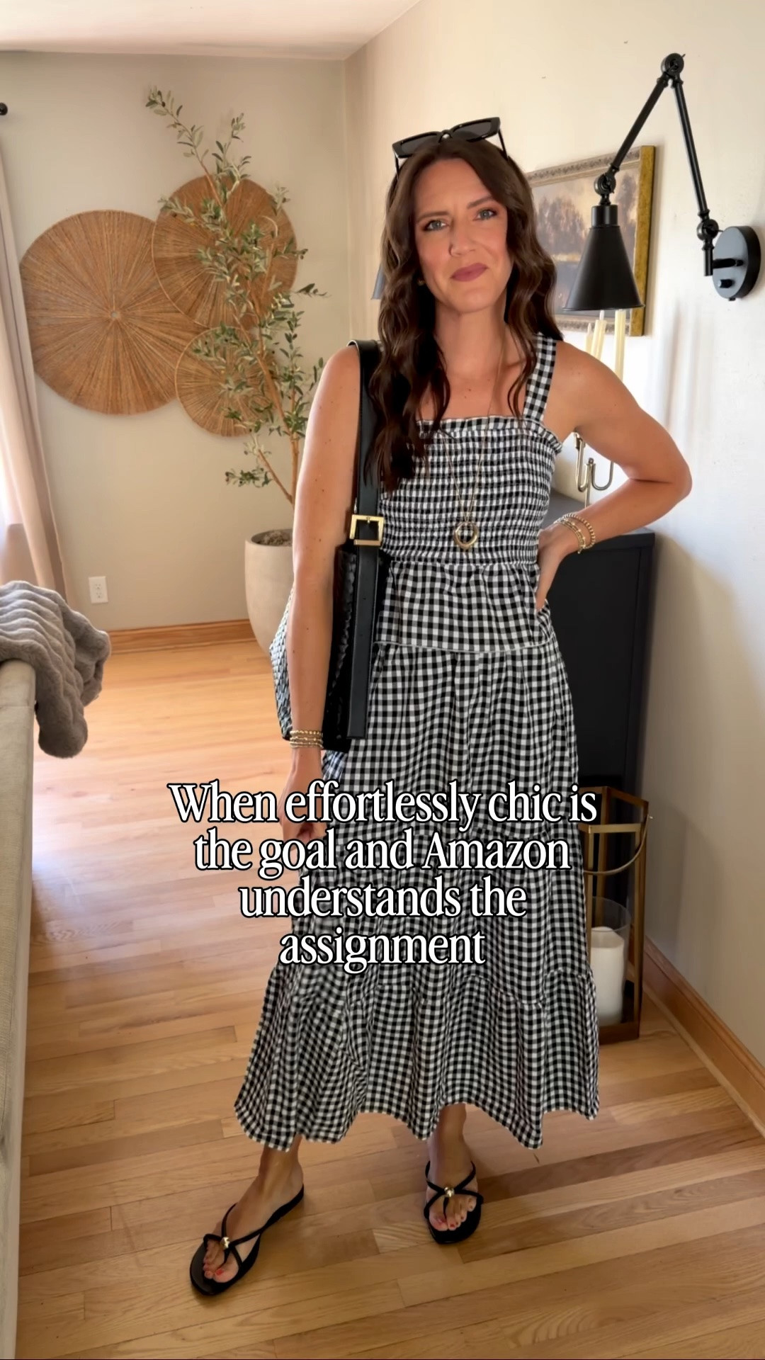 Wearing a size small