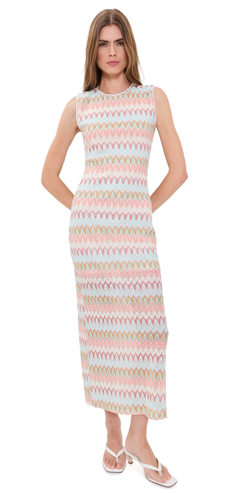 Hill House Home The Taytum Dress White Multi XL | Shopbop