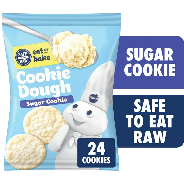 Pillsbury Ready to Bake Cookie Dough, Sugar Cookie, Makes 24 Cookies, 16 oz - Walmart.com | Walmart (US)
