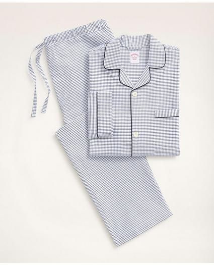 Oxford Cotton Tattersall Pajamas | Brooks Brothers