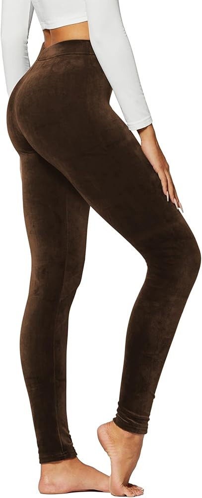 Conceited Luxe Leggings – Velvet or Vegan Leather (Plus Size Available) | Amazon (US)