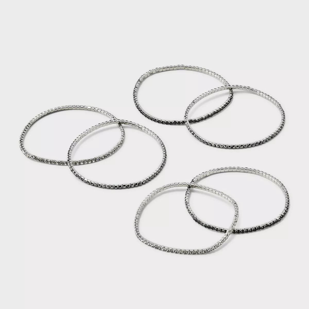 Crystal Brass Multi-Strand Bracelet Set 6pc - A New Day™ | Target