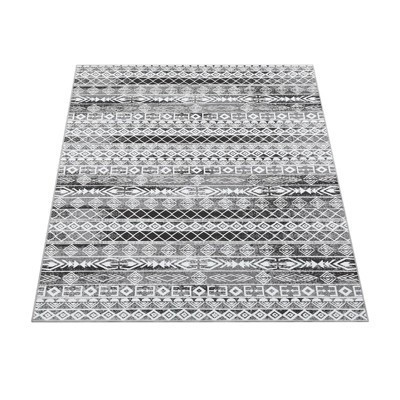 9x12 Gray Boho Farmhouse Rug, Washable Soft Neutral Carpet for Living Room, Bedroom, Dining Room | Target