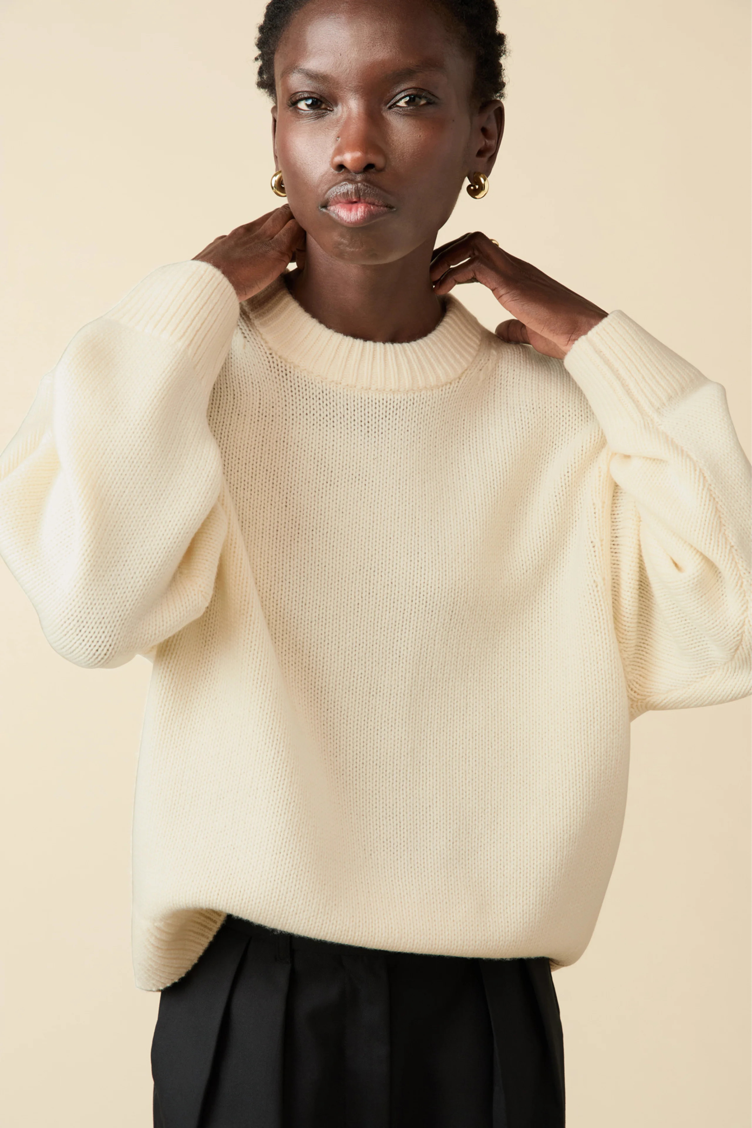 The Cashmere Signature Crew in Cream | Sold Out NYC