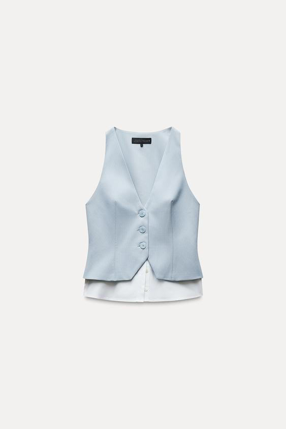 COMBINATION STRIPED TOP | Zara US