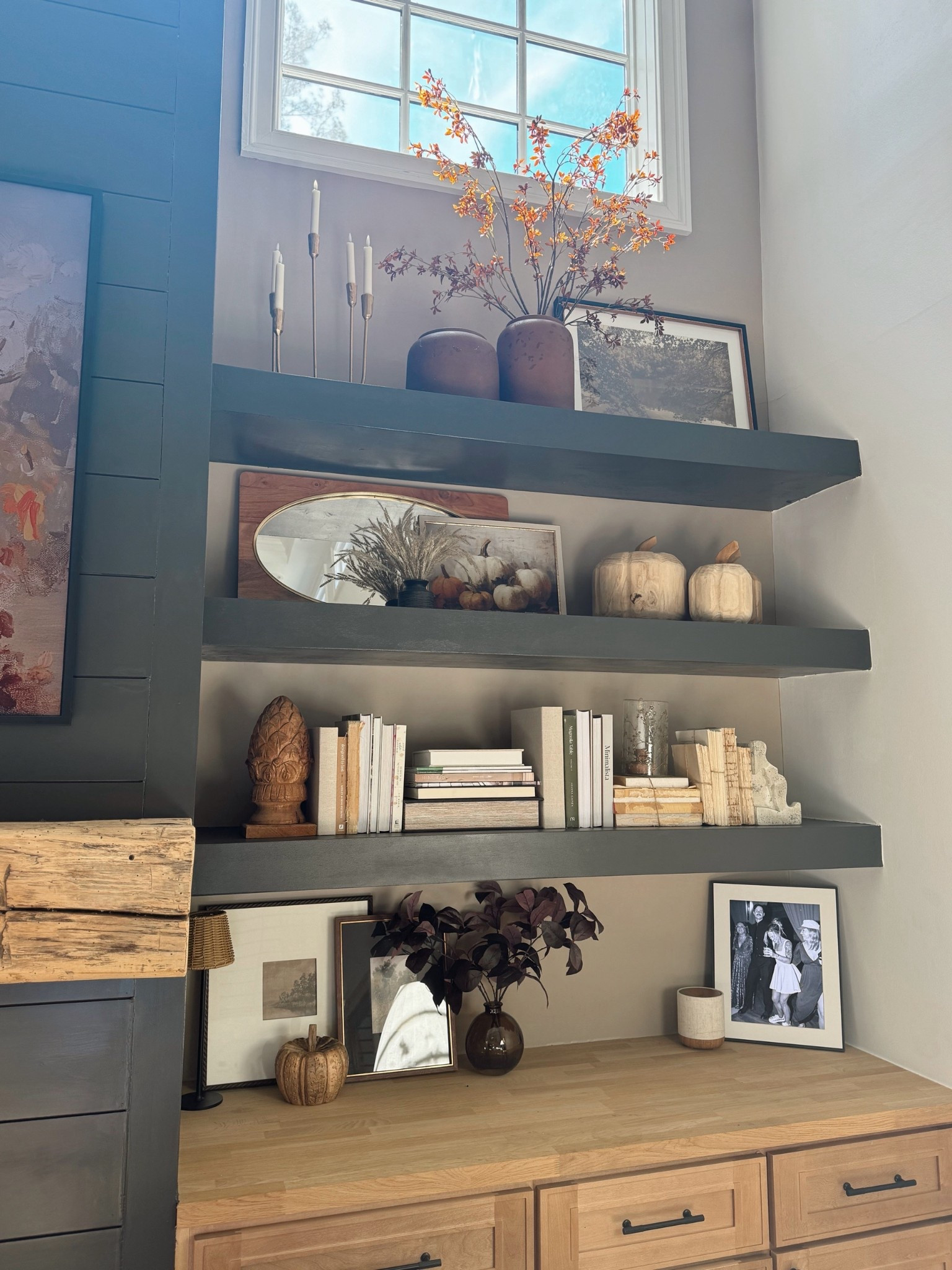 More fall living room deets…😌🤌🏼🍂🤎

Home decor / fall / fall decor / cozy home / shelf styling / decorate with me / fall style / target / amazon / home goods / Holley Gabrielle 

#LTKSeasonal #LTKStyleTip #LTKHome