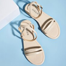 Open Toe Cross Strap Sandals | SHEIN