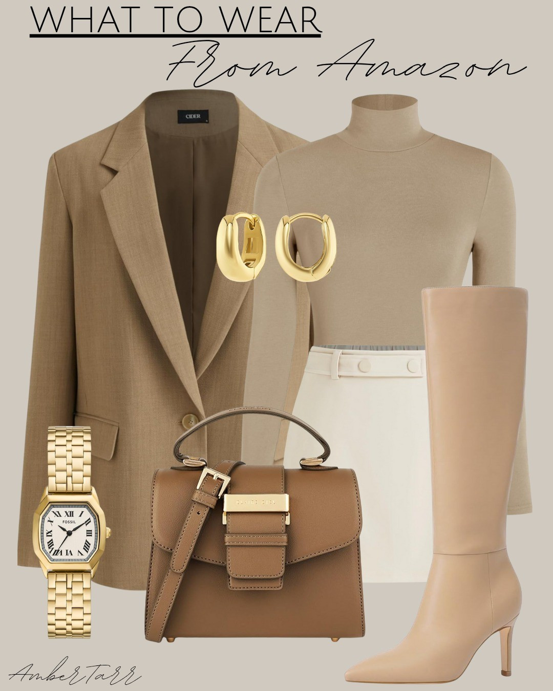 Blazer and skirt outfit for fall from Amazon fashion 

#LTKOver40 #LTKFindsUnder100 #LTKFindsUnder50