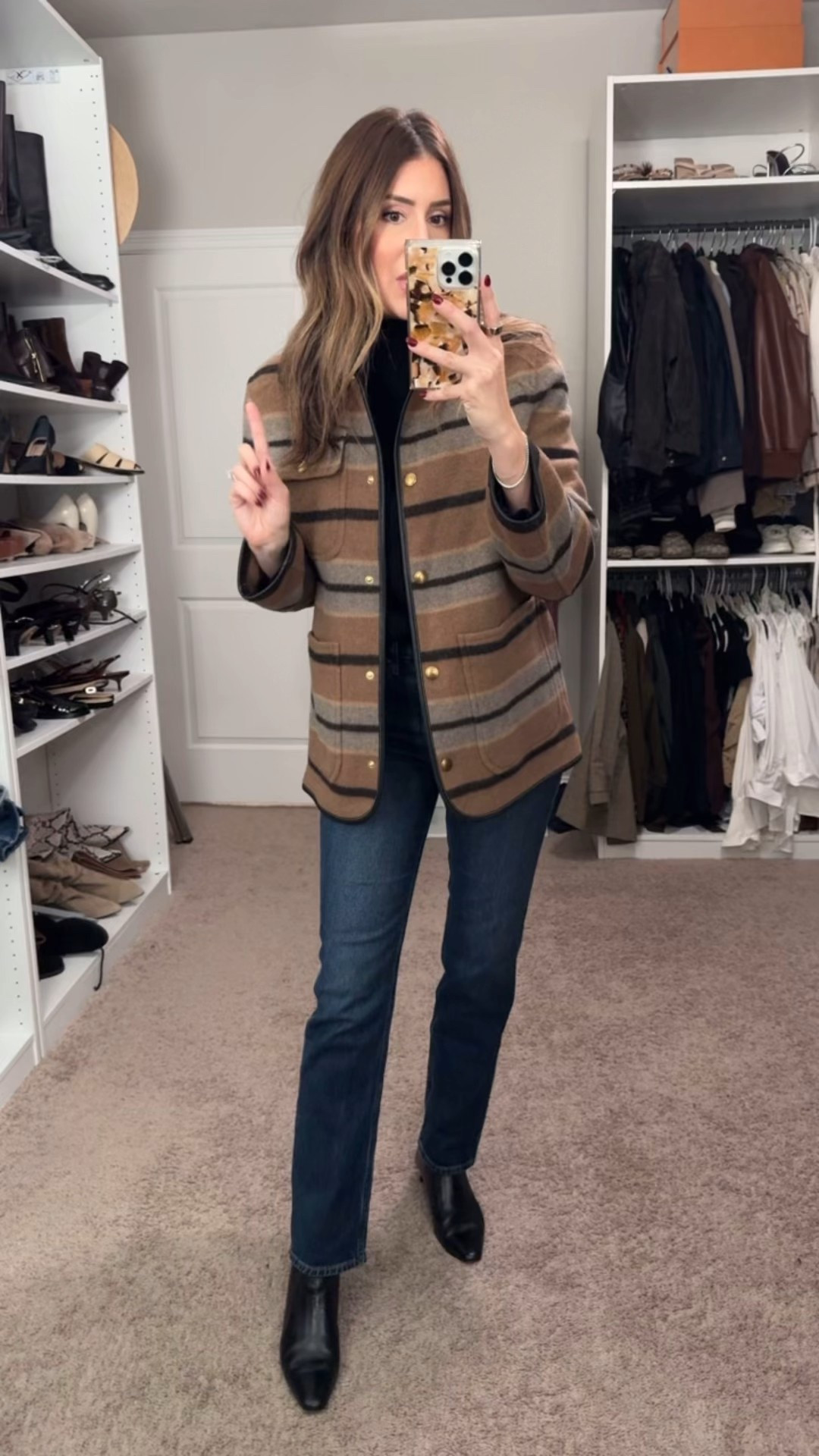 40% off at Madewell with code LETSGO

Medium in jacket
Size 27 in jeans
Small in sweater 

#LTKCyberWeek #LTKSaleAlert