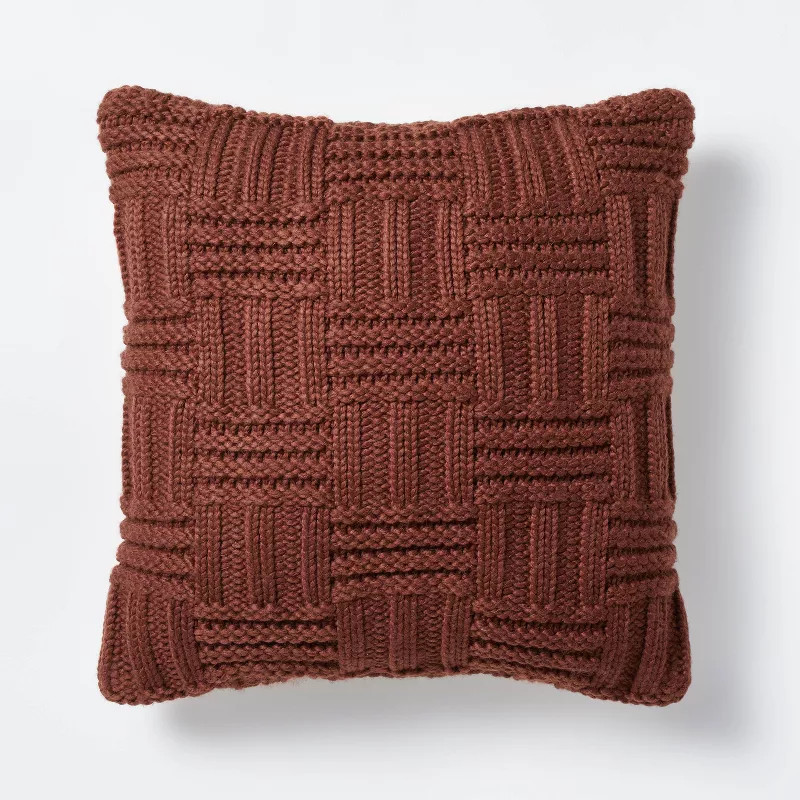 Basket Weave Knit Throw Pillow - Threshold™ designed with Studio McGee | Target