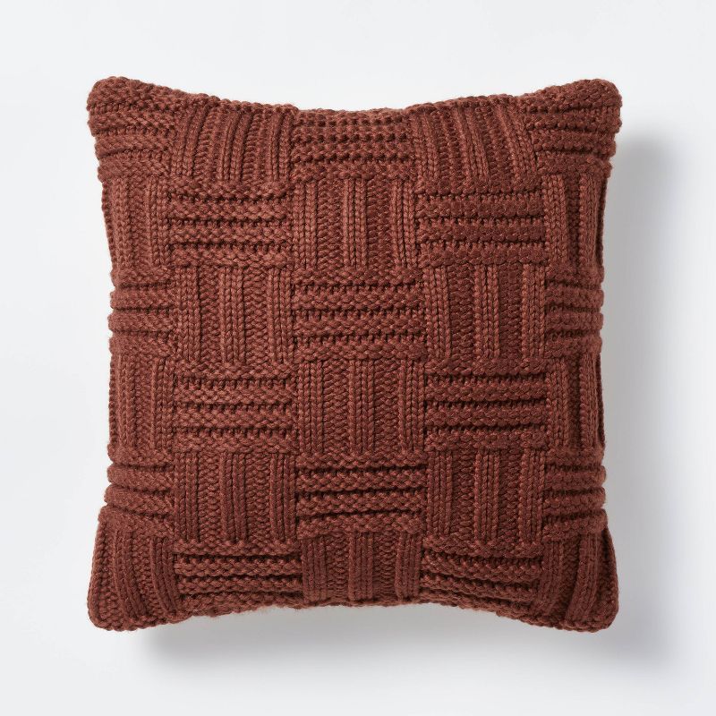 Basket Weave Knit Throw Pillow - Threshold™ designed with Studio McGee | Target