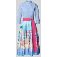 Milano Italy Hemdblusenkleid mit Bindegürtel in Bleu, Größe 44 | Peek & Cloppenburg* Düsseldorf DE